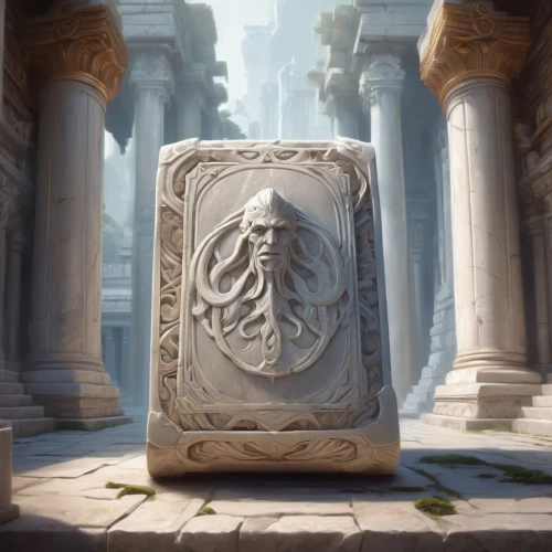 druid stone,carved stone,lotus stone,theed,cartouches,ancient icon,thingol,authenticators,stone background,labyrinthian,hall of the fallen,mahavatar,sindarin,stele,esperion,parnassus,talos,artifact,ridala,khachkar,Conceptual Art,Fantasy,Fantasy 01