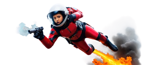 jetman,jetpack,kaneda,firespin,accel,fireflight,extravehicular,pyrotechnical,fire background,jetpacks,red super hero,fireblade,afterburners,extinguisher,firebreak,smoke background,firefall,airburst,red smoke,volador,Conceptual Art,Oil color,Oil Color 05