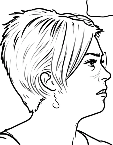 comic halftone woman,inking,phonogram,inks,pencilling,profiles,intoning,undercut,penciling,allred,sidecut,lineart,shorn,mono-line line art,sideburns,inker,rattail,lining,line art,rotoscoped,Design Sketch,Design Sketch,Rough Outline
