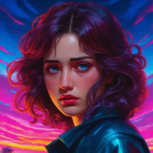 alita,welin,digital painting,la violetta,fantasy portrait,portrait background,melodrama,world digital painting,digital art,girl portrait,ultraviolet,contessa,violetta,junipero,violet,digital artwork,colorful background,xcx,samsung wallpaper,valerian,Conceptual Art,Sci-Fi,Sci-Fi 28