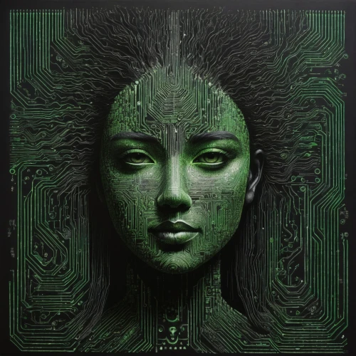 computer art,circuit board,pcb,tegra,medusa,cyberia,leota,generative ai,computer graphic,matrix,cybernetic,cybernetically,biomechanical,digital artwork,computational,khidr,digital art,generative,singularity,digital creation,Illustration,Abstract Fantasy,Abstract Fantasy 19