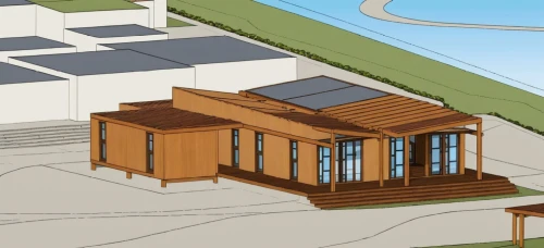 sketchup,revit,passivhaus,3d rendering,renderings,school design,carports,folding roof,solar cell base,timber house,roof panels,viminacium,floating huts,house drawing,prefab,ecovillages,prefabricated,cubic house,beach huts,stilt house,Photography,General,Realistic