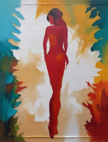 woman silhouette,glass painting,silhouette art,oil painting on canvas,painting technique,flamenca,woman walking,art silhouette,fabric painting,oil painting,oil on canvas,gouache,art painting,thick paint,mermaid silhouette,candela,khokhloma painting,girl in a long,dance silhouette,acrylic paint,Illustration,Paper based,Paper Based 04