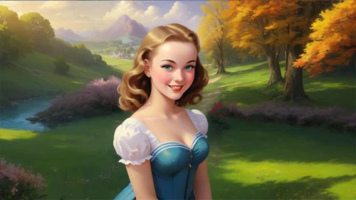 princess anna,dorthy,belle,world digital painting,fantasy picture,fairy tale character,liesl,dorothy,brigadoon,landscape background,cinderella,serafina,ellinor,avonlea,dirndl,fantasy portrait,cendrillon,nessarose,celtic woman,osnes