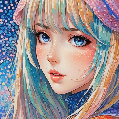 fairy galaxy,holo,starry,colorful stars,fantasy portrait,galaxy,fairie,kula,krita,starry sky,digital art,crystalize,lumi,markarian,stardust,digital artwork,soft pastel,crystalized,digital painting,winter background,Conceptual Art,Daily,Daily 31