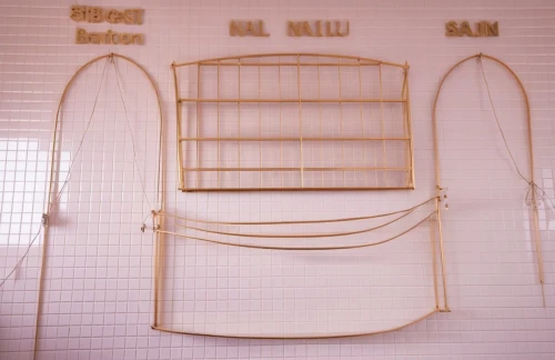 sugar bag frame,garment racks,barograph,baby clothes line,harp strings,kraft notebook with elastic band,rope ladder,wire frame,knitting laundry,lippard,mcad,laths,banyo,music note frame,durational,guitar easel,clothes hanger,music stand,display panel,frame drawing,Photography,General,Realistic