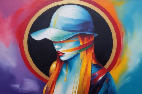 welin,demoiselles,maser,grafite,bunel,chevrier,emic,graffiti art,peintre,pintura,faceless,oil painting on canvas,nielly,lazarides,adnate,anonymity,vesica,girl wearing hat,lazaridis,the hat-female,Illustration,Paper based,Paper Based 04