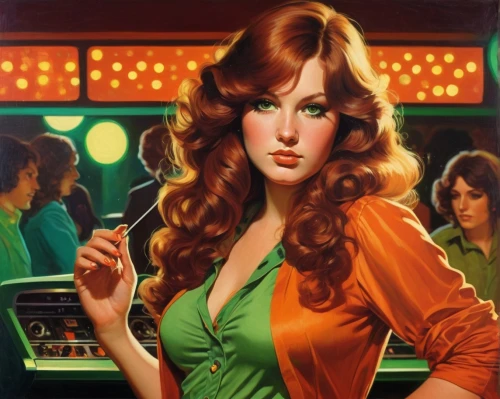 fujiko,croupier,retro women,cigarette girl,ann margarett-hollywood,retro woman,brubaker,retro girl,barmaid,mcginnis,cardroom,humphreville,gamblers,currin,trafficante,hildebrandt,whitmore,retro pin up girls,bartender,boufflers,Conceptual Art,Daily,Daily 12