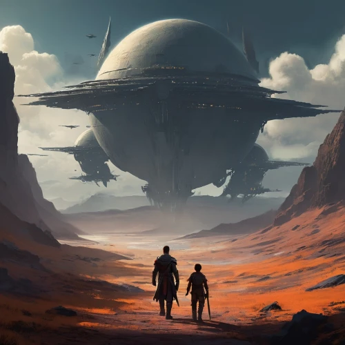 futuristic landscape,farpoint,sci fiction illustration,homeworld,sci fi,scifi,travelers,sentinels,homeworlds,barsoom,sci - fi,explorers,jablonsky,varsavsky,alien planet,alien world,deltha,geonosis,airships,forerunners,Conceptual Art,Fantasy,Fantasy 02