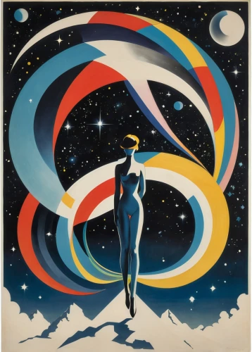 andromeda,trenaunay,art deco woman,italian poster,cosmonauts,cosmopolite,silico,cosmosphere,emshwiller,cosmos,olympian,cosmogony,intercosmos,venus,astral traveler,astronautic,cosmonaut,cosmography,futurist,sedensky,Art,Artistic Painting,Artistic Painting 43