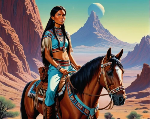 winnetou,navajo,cherokee,buckskin,pocahontas,sacagawea,nighthorse,shoshoni,buckskins,horsewoman,navaho,arabian horse,lakota,inanna,cochise,comanche,rancheria,hidatsa,shoshone,american indian,Conceptual Art,Sci-Fi,Sci-Fi 20