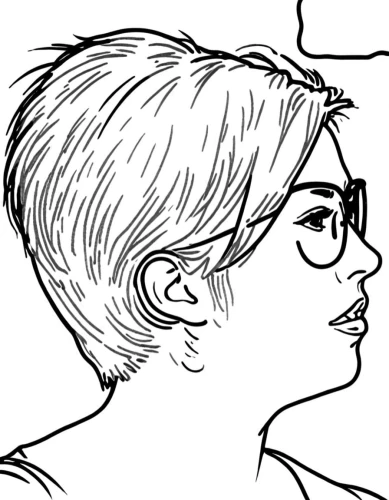 comic halftone woman,phonogram,inking,allred,girl with speech bubble,pencilling,penciling,lemire,rotoscoped,intoning,inks,profiles,flat blogger icon,roughs,bespectacled,shorn,spectacled,oval frame,sidecut,comic halftone,Design Sketch,Design Sketch,Rough Outline