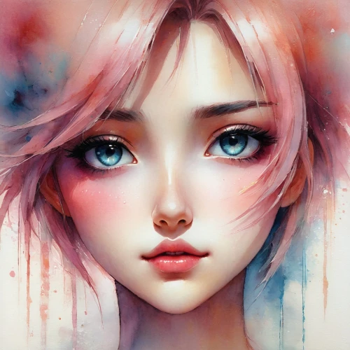 world digital painting,natsuki,fantasy portrait,digital painting,krita,hoshihananomia,digital art,nadeshiko,anime girl,pink beauty,serah,girl portrait,digital artwork,marinette,mystical portrait of a girl,portrait background,watercolor background,jasinski,ikaros,sakura background,Conceptual Art,Daily,Daily 32