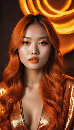 fiery,solar,tangerine,fire angel,orange color,orange,caramel,burning hair,flame spirit,digital painting,fire siren,orangy,fire background,vixen,nami,amber,fantasy portrait,lina,world digital painting,digital art,Photography,General,Natural