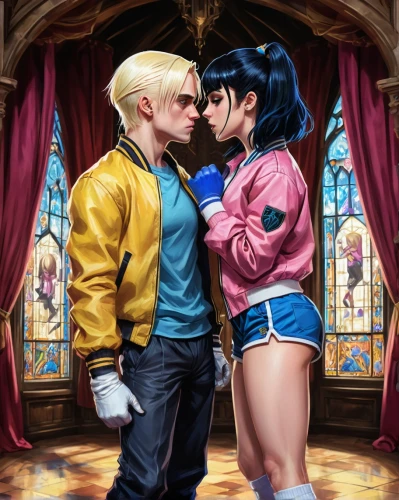 scummvm,supercouple,boy kisses girl,supercouples,dilton,jasinski,kisser,palmiotti,uderzo,jli,first kiss,kiss,girl kiss,shadman,boy and girl,consensual,kof,becklean,digital painting,darkstalkers,Conceptual Art,Fantasy,Fantasy 26