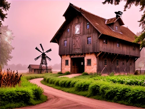 wooden houses,watermill,wooden house,half-timbered house,witch house,witch's house,water mill,old mill,red barn,wooden church,timber framed building,barn,little house,house in the forest,farmstead,crooked house,miniature house,farmhouse,farmhouses,farm house,Conceptual Art,Sci-Fi,Sci-Fi 13