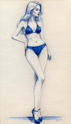 watercolor pin up,pin-up girl,retro pin up girl,color pencil,pin up girl,ballpoint pen,azzurro,pin-up model,vintage drawing,advertising figure,pin ups,blue painting,ballpoint,colored pencil,mazarine blue,pencil color,female model,watercolor blue,drawing mannequin,biro,Illustration,Black and White,Black and White 26