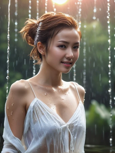 vietnamese woman,asian woman,rainie,laotian,asian girl,portrait background,vietnamese,qixi,japanese woman,asian,xiaofei,xianwen,romantic portrait,phuong,xiaoli,asian vision,wet,phuquy,lijie,yingjie,Photography,General,Realistic