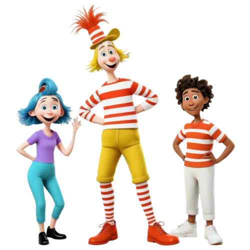 children's background,mimes,mcdonaldland,kids illustration,seussical,children jump rope,retro cartoon people,pinocchios,mascots,ronalds,fundora,scandia gnomes,characters,zebedee,3d render,pantos,striped background,mime,noddy,derivable,Art,Classical Oil Painting,Classical Oil Painting 41