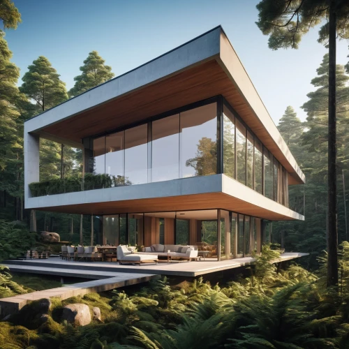 forest house,modern house,house in the forest,modern architecture,3d rendering,cubic house,prefab,snohetta,dunes house,mid century house,timber house,smart house,futuristic architecture,luxury property,cube house,render,revit,frame house,renderings,prefabricated,Photography,General,Realistic
