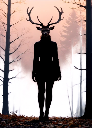 cernunnos,glowing antlers,wendigo,stag,buffalo plaid antlers,deer silhouette,druidic,vladislaus,herne,slender,antlered,antlers,dolarhyde,cervus,horned,antler velvet,forest man,faun,antler,deerslayer,Art,Artistic Painting,Artistic Painting 48