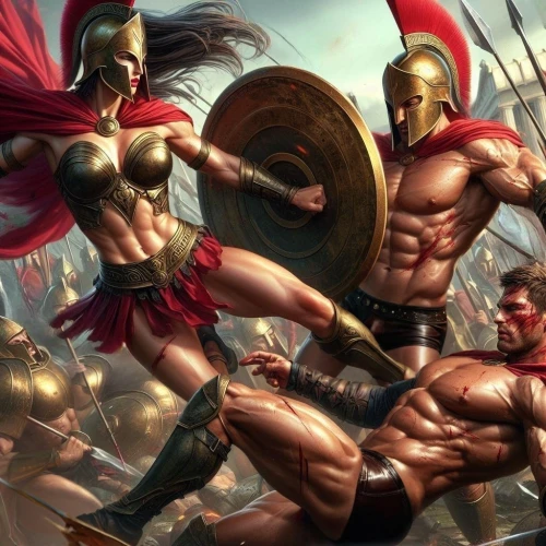 sparta,centurions,amazons,spartans,leonidas,myrmidons,esparta,themyscira,hoplites,hoplite,thermopylae,pandavas,strongwomen,gladiators,dacians,bollandists,achilles,female warrior,ephialtes,gladiador