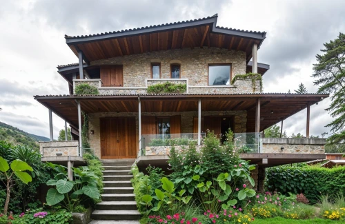 wooden house,garden elevation,timber house,mainau,glickenhaus,house hevelius,stutthof,forest house,lohaus,immobilien,villa,landhaus,restored home,verandah,two story house,villa balbianello,gasthof,stilt house,exzenterhaus,tugendhat