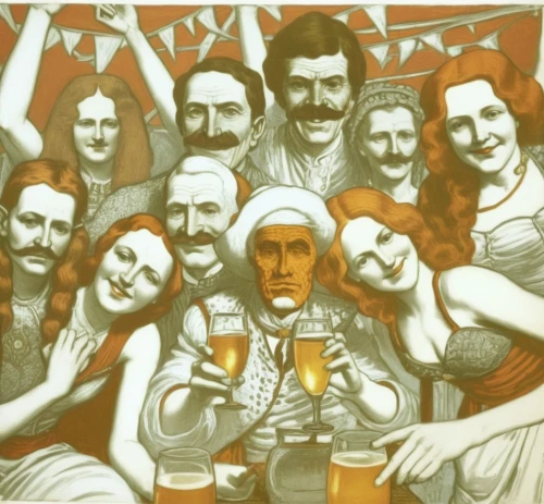 beermakers,cervecerias,mocedades,tenenbaums,aventinus,cervejaria,cervecera,bierofka,budweisers,breweries,rebetiko,beermaker,cerveza,proletarians,marciulionis,group of people,vaudevillians,bacchanalia,tipplers,cerveceria,Illustration,Retro,Retro 11