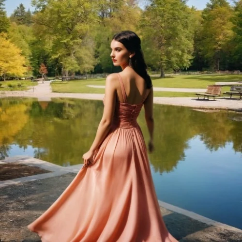 girl in a long dress from the back,girl in a long dress,a floor-length dress,katrina,eldena,kubra,emeraude,mouni,elegant,ballgown,nargis,krsmanovic,long dress,padukone,elegance,habanera,enchanting,ball gown,evening dress,sonam