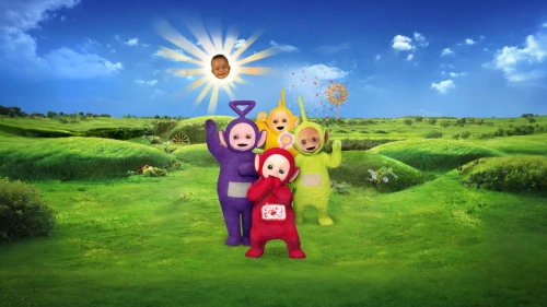 teletubbies,locoroco,pikmin,cbeebies,emmaus,pome fruit family,sunndi,wavelength,superorganism,veggietales,children's background,photosynthesis,scarecrows,backyardigans,cartoon corn,sunburst background,sun,sunquest,the dawn family,teletubby