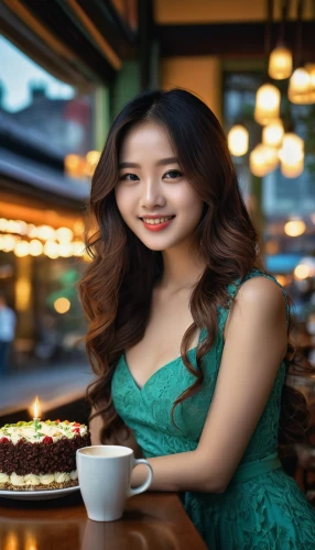 birthday template,woman at cafe,woman holding pie,birthday greeting,woman drinking coffee,birthday cake,birthday wishes,birthday background,birthday banner background,asian woman,birthday girl,vietnamese woman,coffee background,cake shop,yul,woman eating apple,birthdays,birthday table,centenarians,woman with ice-cream,Photography,General,Realistic