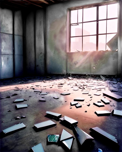 shattered,broken glass,smashed glass,abandoned factory,empty factory,puzzles,jigsaw puzzle,dilapidation,shards,abandoned room,fractured,shatters,fragmented,scattered,ripped paper,warehouse,shattering,jigsaws,abandoned school,floors,Illustration,Paper based,Paper Based 07
