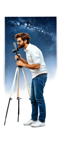 astronomer,surveyor,cinematographer,rotoscoping,telescoping,theodolite,camera illustration,clicking,cosmographer,creative background,in photoshop,photogrammetry,photographic background,icon magnifying,telegrapher,telescoped,moviemaker,rotoscope,telescope,astronomers,Conceptual Art,Oil color,Oil Color 04