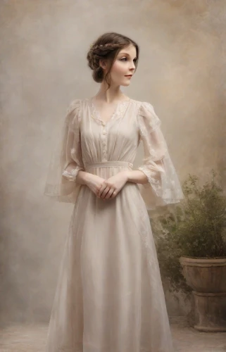 girl in a long dress,wedding gown,wedding dress,the bride,sposa,wedding dresses,victorian lady,maidservant,leighton,mcnaughton,collingsworth,bridal gown,romantic portrait,a floor-length dress,bridal dress,gwtw,nightdress,dead bride,bridal,debutante,Photography,Realistic