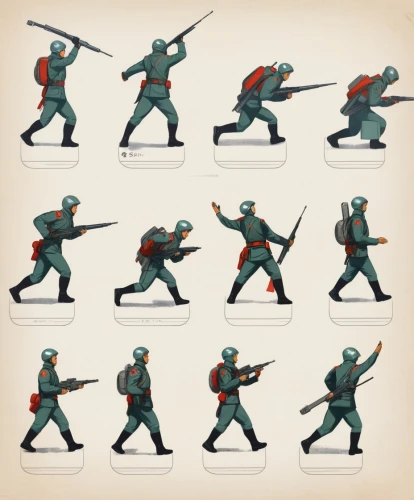 fighting poses,skirmishers,shield infantry,spearmen,pikemen,infantry,sarmatians,ashigaru,crossbowmen,armymen,janissaries,longbows,longbowmen,carlists,korps,archers,volksgrenadier,character animation,carabiniers,hoplites,Unique,Design,Character Design