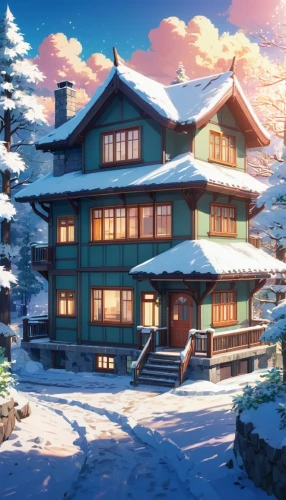 winter house,winter background,snow roof,christmas snowy background,house in the mountains,house in mountains,snow scene,winter village,snow house,chalet,butka,snowy landscape,christmas wallpaper,winterplace,dreamhouse,christmasbackground,snow landscape,christmas landscape,beautiful home,winter landscape,Illustration,Japanese style,Japanese Style 03