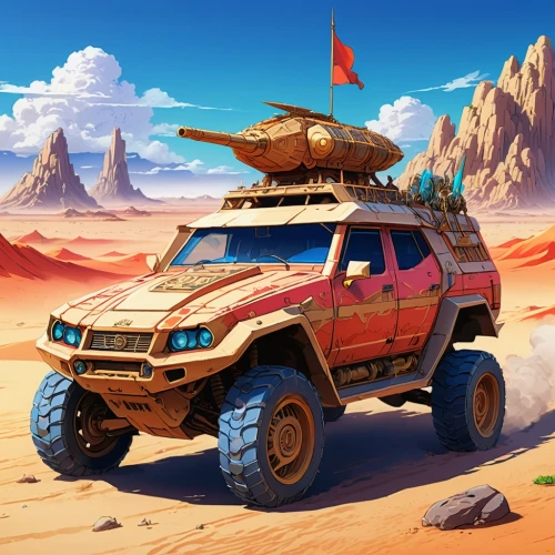 desert safari,subaru rex,overland,desert run,off-road vehicle,overlander,deserticola,desert background,xterra,off road vehicle,desert,off-road car,new vehicle,onrush,toyota fj cruiser,sossusvlei,dakar rally,off-road outlaw,vehicule,capture desert,Illustration,Japanese style,Japanese Style 03