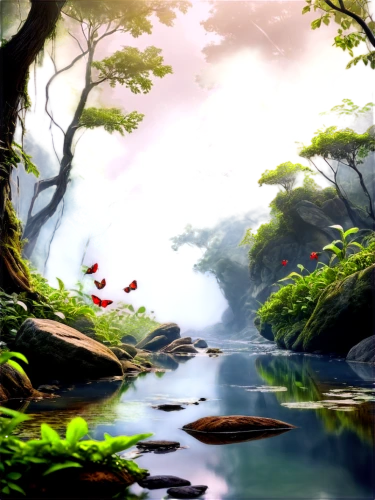 nature background,cartoon video game background,landscape background,fantasy landscape,world digital painting,japan landscape,forest landscape,shaoming,watercolor background,forest background,nature landscape,fairy forest,digital painting,nature wallpaper,background view nature,river landscape,fairy world,tranquility,forest,bird kingdom,Conceptual Art,Sci-Fi,Sci-Fi 12