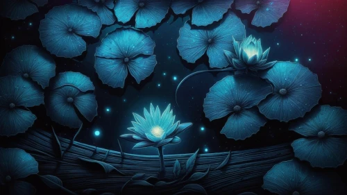 water lotus,blue petals,waterlily,dandelion background,ipad wallpaper,water lily,water lilly,water lilies,blue birds and blossom,waterlilies,tulip background,scroll wallpaper,falling flowers,flower of water-lily,chrysanthemum background,blue snowflake,beautiful wallpaper,blu flower,snowflake background,fairy lanterns,Illustration,Realistic Fantasy,Realistic Fantasy 25