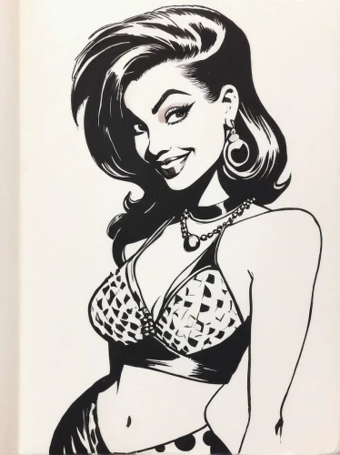 bettie,retro pin up girl,pin up girl,pin-up girl,retro pin up girls,valentine pin up,retro 1950's clip art,pin ups,pin-up girls,pin up girls,comic halftone woman,valentine day's pin up,tura satana,retro woman,caniff,retro women,christmas pin up girl,retro girl,rockabilly,pin-up model,Illustration,Black and White,Black and White 10