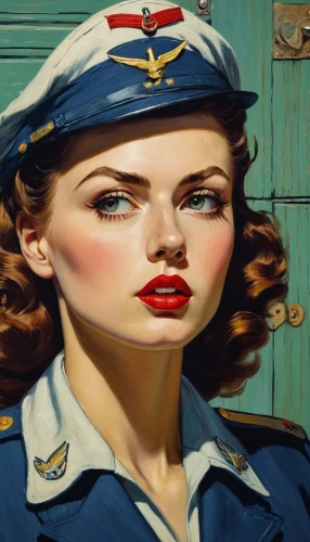 stewardess,stewardesses,servicewoman,attendant,aviatrix,aeronautica,policewoman,airmanship,earhart,servicewomen,superfortress,aeronauticas,aeropostal,retro pin up girl,aircraftman,retro pin up girls,abagnale,admiralties,policewomen,pin ups,Art,Artistic Painting,Artistic Painting 03