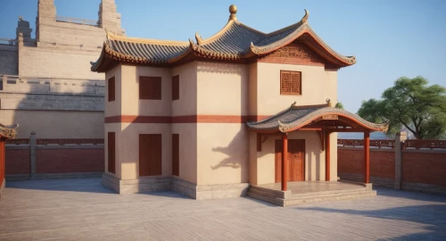 asian architecture,3d rendering,hall of supreme harmony,wudang,khenin,buddhist temple,vihara,render,3d render,dedovshchina,daoists,dojo,3d model,qingnian,3d rendered,white temple,tangut,pagodas,kundun,tianyu,Photography,General,Commercial