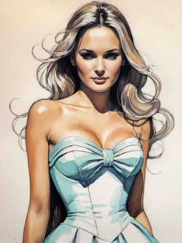 spearritt,margaery,watercolor pin up,margairaz,vanderhorst,lilandra,dazzler,airbrushing,fashion vector,whigfield,celtic woman,sigyn,airbrush,photo painting,world digital painting,white lady,digital painting,blonde woman,bodice,pin-up girl,Illustration,Realistic Fantasy,Realistic Fantasy 23