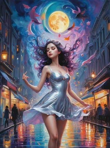 fantasy picture,fantasy art,fantasia,moonwalked,moon shine,la violetta,cinderella,world digital painting,harmonix,fantasy woman,la nascita di venere,dubbeldam,cosmogirl,liliana,magical,moonwalks,purple moon,fantasy portrait,moonwalk,megara,Illustration,Realistic Fantasy,Realistic Fantasy 19