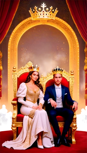 prince and princess,royalty,coronation,royalties,the coronation,golden weddings,royal crown,queenship,krushna,monarchy,coronations,rans,sherine,kingship,hastinapur,frary,majesties,king crown,monarchic,golden crown,Conceptual Art,Daily,Daily 31