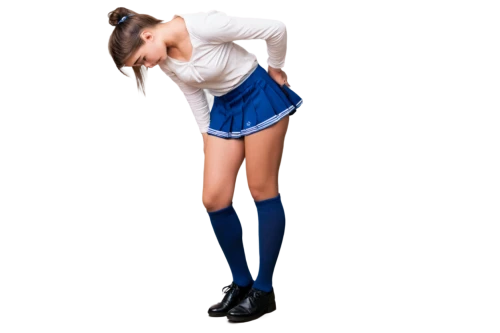 retro girl,sports girl,blue shoes,blue background,anorexia,doky,knee-high socks,photo shoot with edit,school skirt,girl with speech bubble,colorizing,girl in a long,miniskirted,color blue,bluing,photo editing,blue light,azzurro,image editing,blue,Illustration,Realistic Fantasy,Realistic Fantasy 15