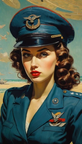 stewardess,servicewoman,aviatrix,attendant,stewardesses,aeronautica,aeronauticas,superfortress,metrojet,aircraftman,retro women,bombshells,retro woman,yossarian,airman,retro pin up girl,panam,usaaf,usaf,radebaugh,Art,Artistic Painting,Artistic Painting 03