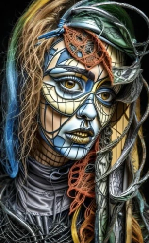 david bates,bodypainting,body painting,viveros,glass painting,body art,bohemian art,face paint,african art,bodypaint,cailleach,chalk drawing,chevrier,paschke,biomechanical,woman face,head woman,fantasy art,neon body painting,voodoo woman