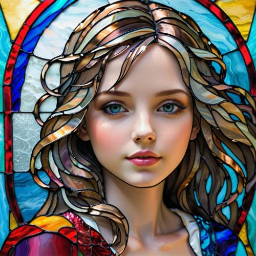 stained glass,glass painting,stained glass window,stained glass windows,mystical portrait of a girl,fantasy portrait,galadriel,stained glass pattern,juliet,fairy tale icons,baroque angel,girl portrait,young girl,mary 1,margaery,angel,church painting,world digital painting,digital art,fairy tale character,Unique,Paper Cuts,Paper Cuts 08