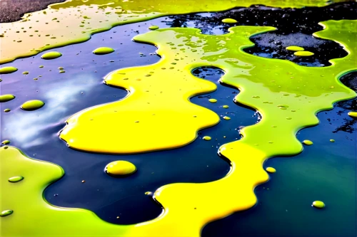 acid lake,oil in water,duckweed,green bubbles,eutrophication,microalgae,splash paint,poured,oil drop,hydrophobic,puddles,precipitates,puddle,hydrophobicity,reflection of the surface of the water,green water,colorful water,wetpaint,greenwater,drops,Illustration,Black and White,Black and White 25